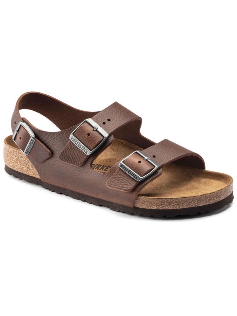 Birkenstock Milano Sandal in Vintage Wood Roast